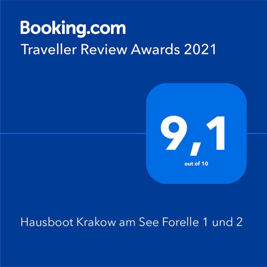 Hausboot Krakow Am See Forelle 1 Und 2 Bagian luar foto